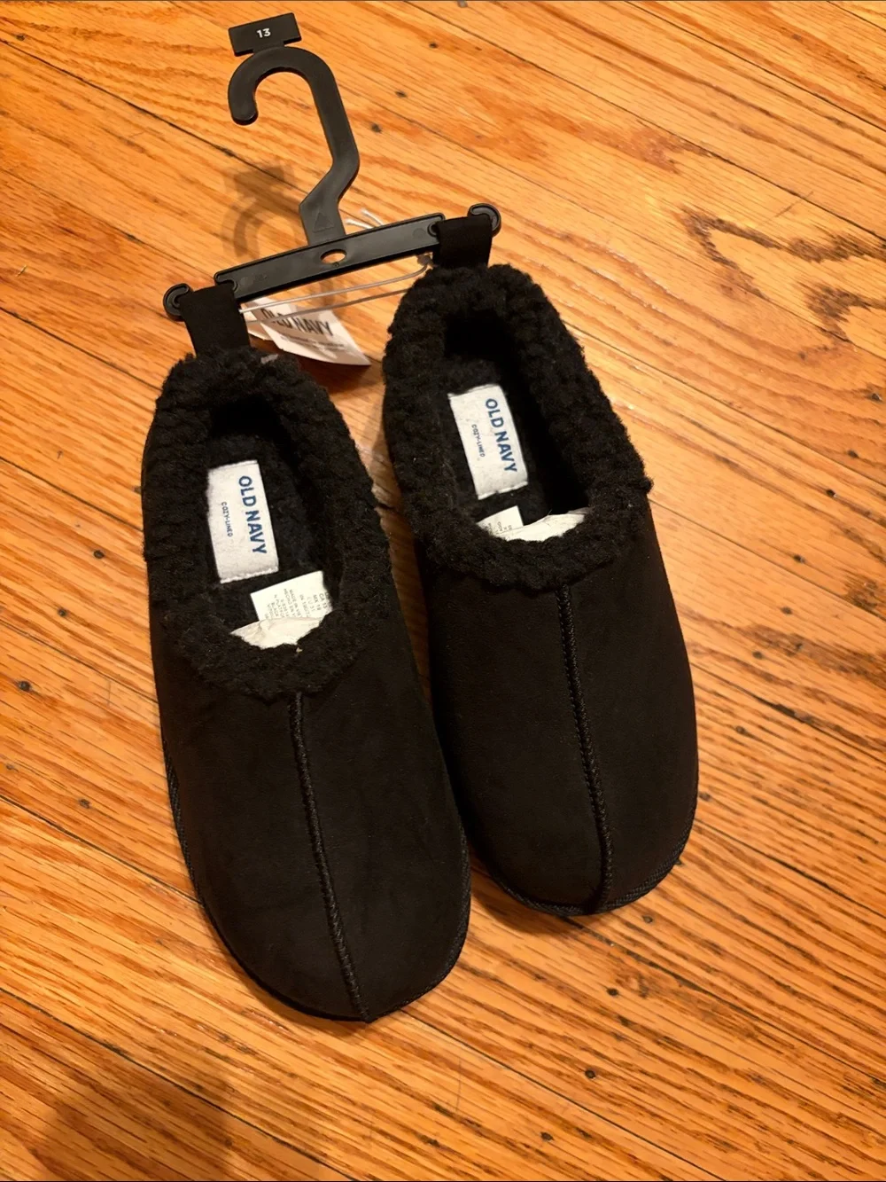 Old navy Kids Slip-On Fuzzy Lined Black Shoes